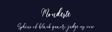 Mondeste by Hugefonts — Script Handwritten Font — thumbnail 2