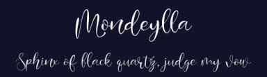 Mondeylla by Lemonthe — Script Handwritten Font — thumbnail 2