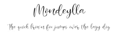 Mondeylla by Lemonthe — Script Handwritten Font — thumbnail 1