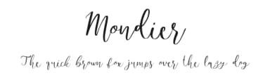 Mondier by Craft Supply Co. — Script Handwritten Font — thumbnail 1