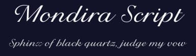 Mondira Script by Måns Grebäck — Script Handwritten Font — thumbnail 2