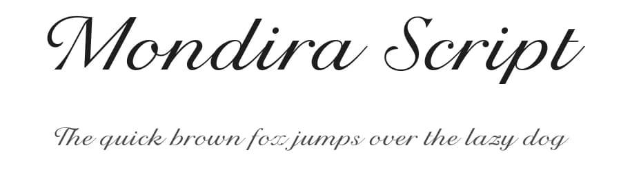 Mondira Script by Måns Grebäck — Script Handwritten Font