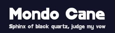 Mondo Cane by MarsCat — Sans Serif Font — thumbnail 2