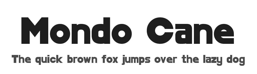 Mondo Cane by MarsCat — Sans Serif Font