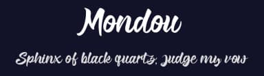 Mondou by Faisal Nahdi — Script Handwritten Font — thumbnail 2