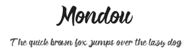 Mondou by Faisal Nahdi — Script Handwritten Font — thumbnail 1