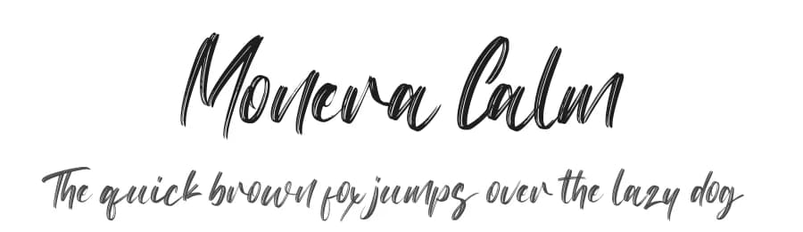 Monera Calm by FatmaStudio — Script Handwritten Font