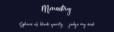 Monesstry by Maulana Creative — Script Handwritten Font — thumbnail 2