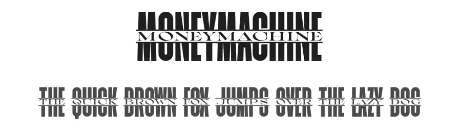Moneymachine by Måns Grebäck — Sans Serif Font