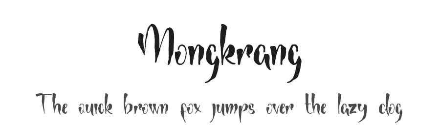 Mongkrang by Nariswari Creative — Script Handwritten Font — preview 1