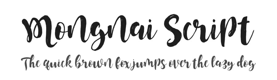 Mongnai Script by Young Type — Script Handwritten Font