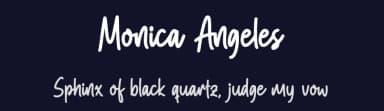 Monica Angeles by Aveni Letter Type — Script Handwritten Font — thumbnail 2