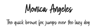 Monica Angeles by Aveni Letter Type — Script Handwritten Font — thumbnail 1