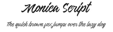 Monica Script by Mirdhatillah — Script Handwritten Font — thumbnail 1
