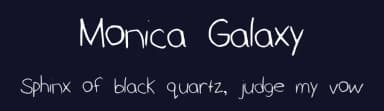 Monica Galaxy by Monica T. — Script Handwritten Font — thumbnail 2