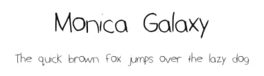 Monica Galaxy by Monica T. — Script Handwritten Font — thumbnail 1