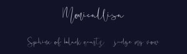 Monicallisa by Maulana Creative — Script Handwritten Font — thumbnail 2