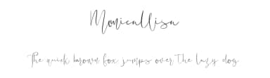 Monicallisa by Maulana Creative — Script Handwritten Font — thumbnail 1