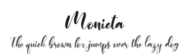 Monieta by Almarkhatype — Script Handwritten Font — thumbnail 1
