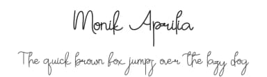 Monik Aprilia by nomlimofont — Script Handwritten Font — thumbnail 1