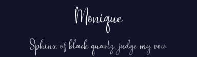 Monique by AminMario — Script Handwritten Font — thumbnail 2