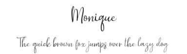 Monique by AminMario — Script Handwritten Font — thumbnail 1
