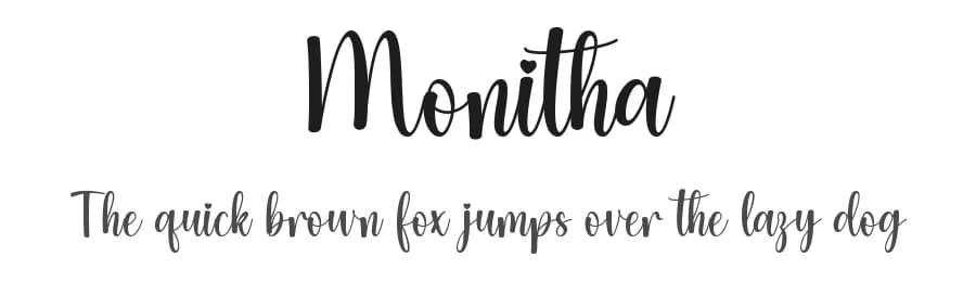 Monitha by Wahyu Studio — Script Handwritten Font