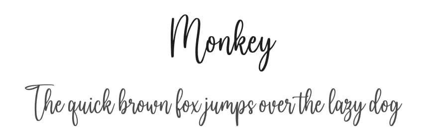 Monkey by NJ Studio — Script Handwritten Font