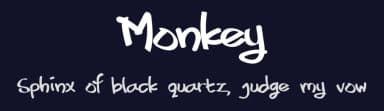 Monkey by Indra Gunawan — Script Handwritten Font — thumbnail 2