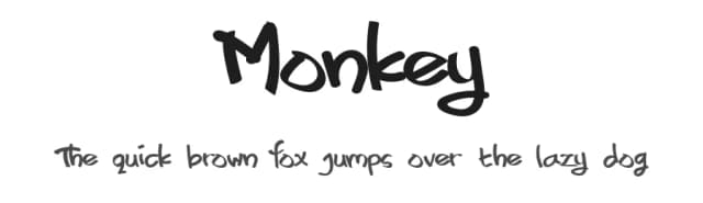 Monkey by Indra Gunawan — Script Handwritten Font