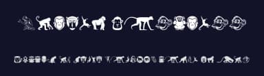 Monkey Business by Woodcutter — Dingbats Font — thumbnail 2