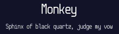 Monkey by Tommy Ettinger — Sans Serif Font — thumbnail 2