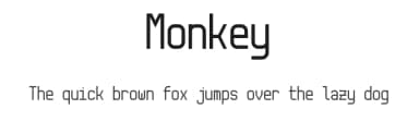 Monkey by Tommy Ettinger — Sans Serif Font — thumbnail 1