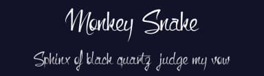 Monkey Snake by Maelle.K | Thomas Boucherie — Script Handwritten Font — thumbnail 2