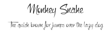 Monkey Snake by Maelle.K | Thomas Boucherie — Script Handwritten Font — thumbnail 1
