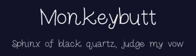 Monkeybutt by Sabrina Schleiger — Script Handwritten Font — thumbnail 2