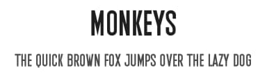 Monkeys by Graphicxell — Sans Serif Font — thumbnail 1