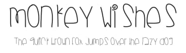 Monkey Wishes by Des Gomez — Script Handwritten Font — thumbnail 1