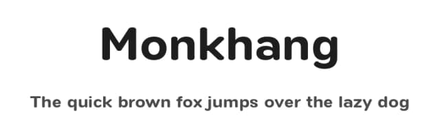 Monkhang by Jipatype — Sans Serif Font