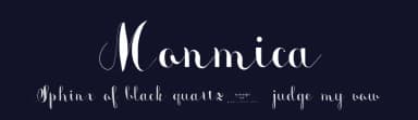Monmica by Aga Silva — Script Handwritten Font — thumbnail 2