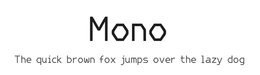 Mono by Rony Setya Siswadi — Sans Serif Font