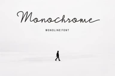 Monochrome Font by Fikryal Studio — Script Handwritten Font — thumbnail 1