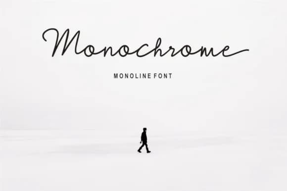 Monochrome Font by Fikryal Studio — Script Handwritten Font