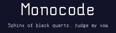 Monocode by Khalid M — Sans Serif Font — thumbnail 2