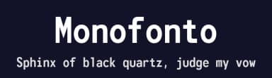Monofonto by Typodermic Fonts — Sans Serif Font — thumbnail 2