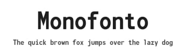 Monofonto by Typodermic Fonts — Sans Serif Font — thumbnail 1