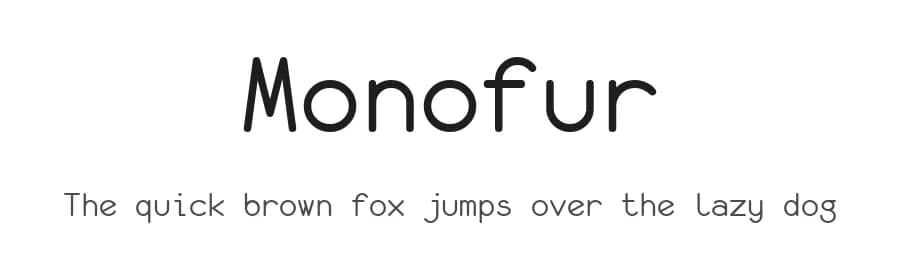 Monofur by Tobias Benjamin Köhler — Sans Serif Font