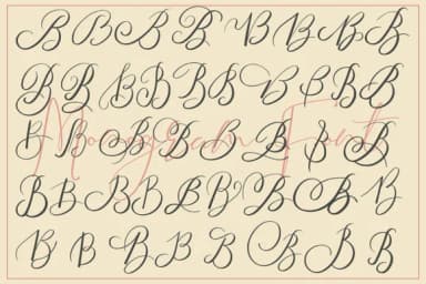 Monogram B by aminmario — Script Handwritten Font — thumbnail 4
