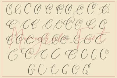 Monogram C by aminmario — Script Handwritten Font — thumbnail 4