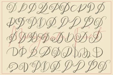 Monogram D by aminmario — Script Handwritten Font — thumbnail 4